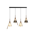 Zovenarae Triangular Wood Pendant Light - Lamp Outdoor