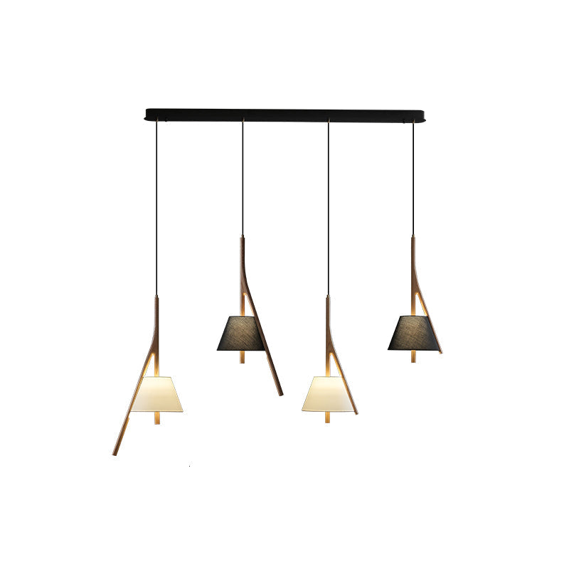 Zovenarae Triangular Wood Pendant Light - Lamp Outdoor