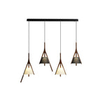 Zovenarae Triangular Wood Pendant Light - Lamp Outdoor