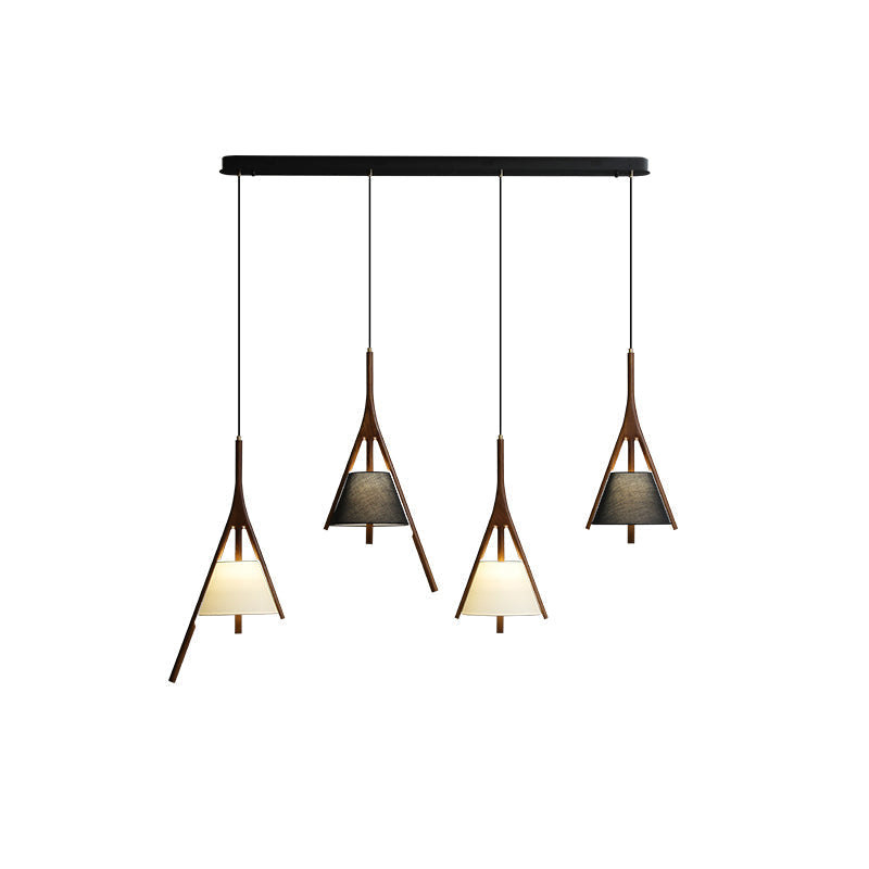 Zovenarae Triangular Wood Pendant Light - Lamp Outdoor