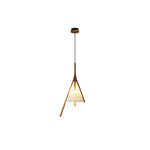 Zovenarae Triangular Wood Pendant Light - Lamp Outdoor