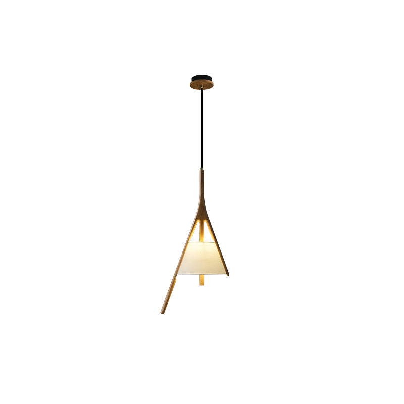 Zovenarae Triangular Wood Pendant Light - Lamp Outdoor