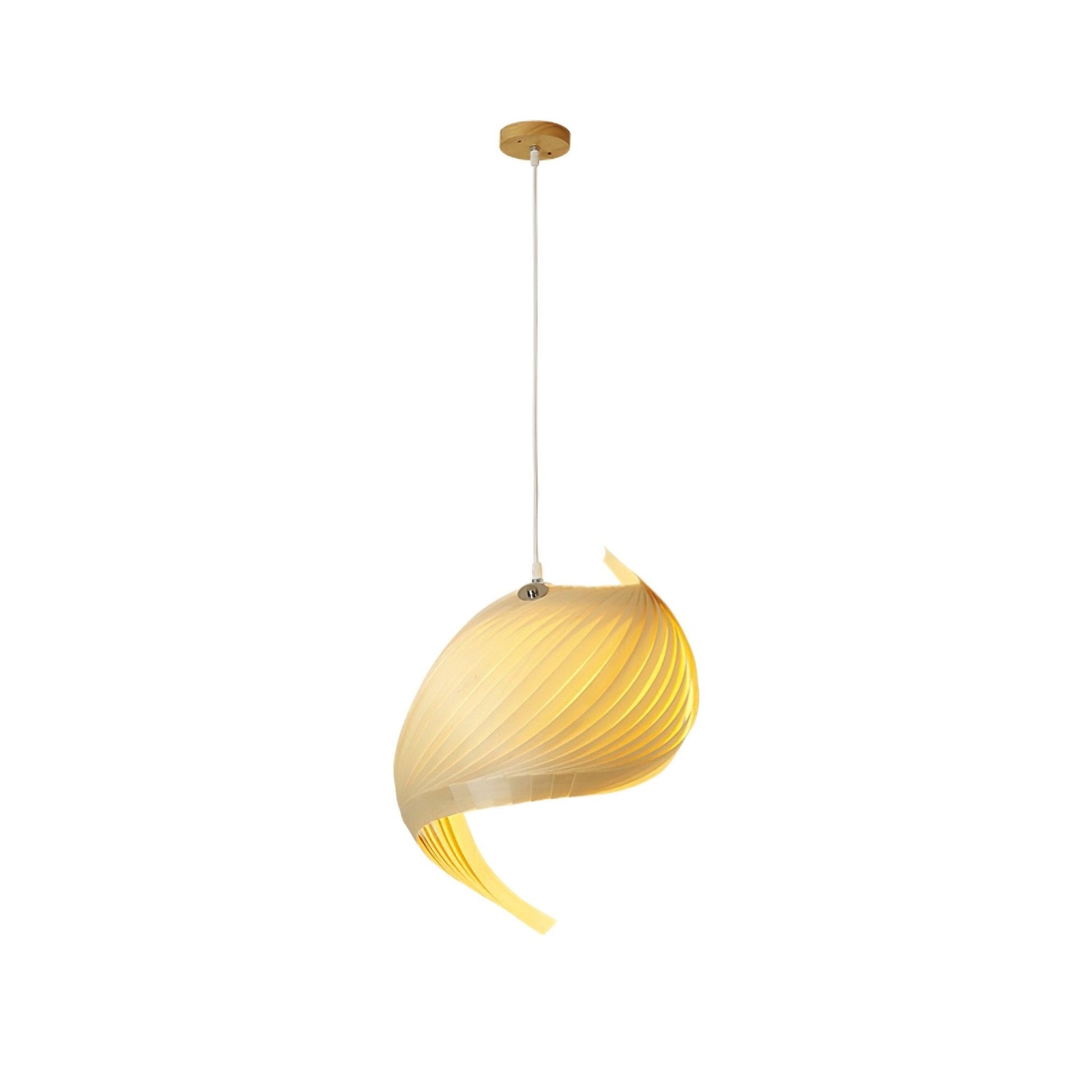 Cumiror Postmodern Luxury Shell Wood Wood Pendant Light - Lamp Outdoor