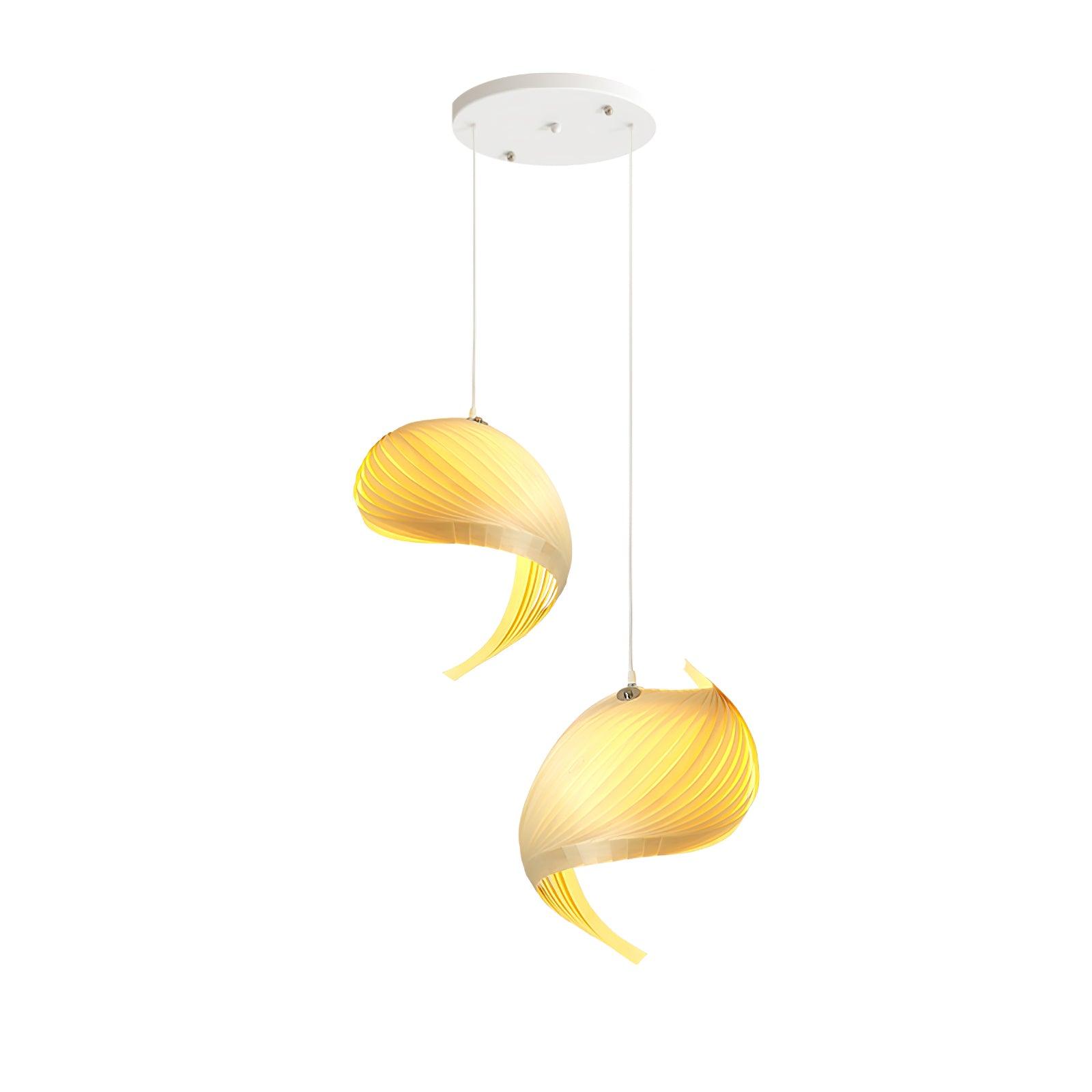 Cumiror Postmodern Luxury Shell Wood Wood Pendant Light - Lamp Outdoor