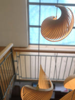 Cumiror Postmodern Luxury Shell Wood Wood Pendant Light - Lamp Outdoor
