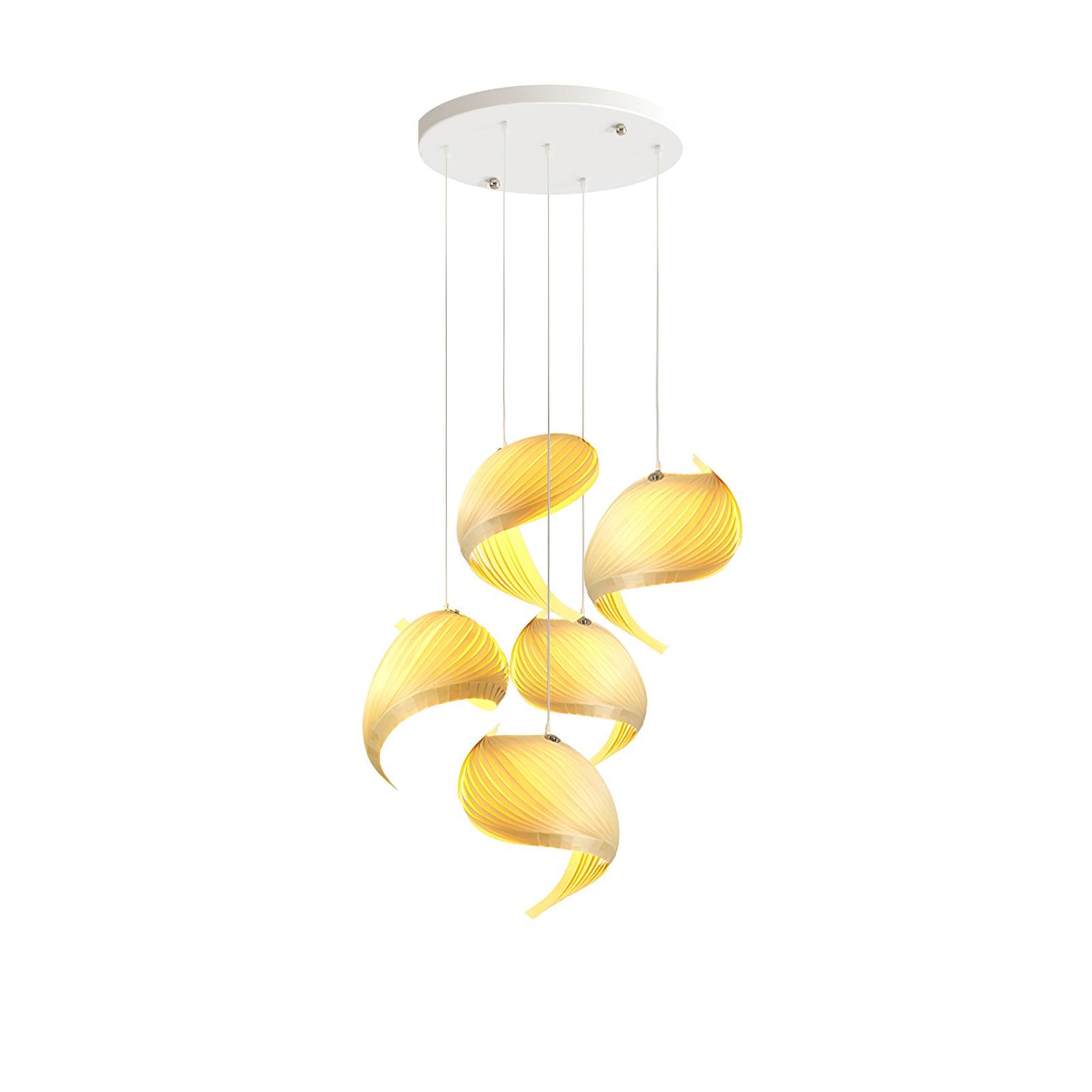 Cumiror Postmodern Luxury Shell Wood Wood Pendant Light - Lamp Outdoor