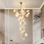 Orthair Branch Ceramic Brass Chandelier - Lamp Outdoor