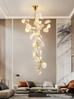 Orthair Branch Ceramic Brass Chandelier - Lamp Outdoor