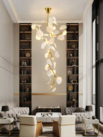 Orthair Branch Ceramic Brass Chandelier - Lamp Outdoor