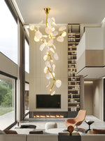 Orthair Branch Ceramic Brass Chandelier - Lamp Outdoor
