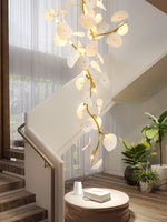 Orthair Branch Ceramic Brass Chandelier - Lamp Outdoor