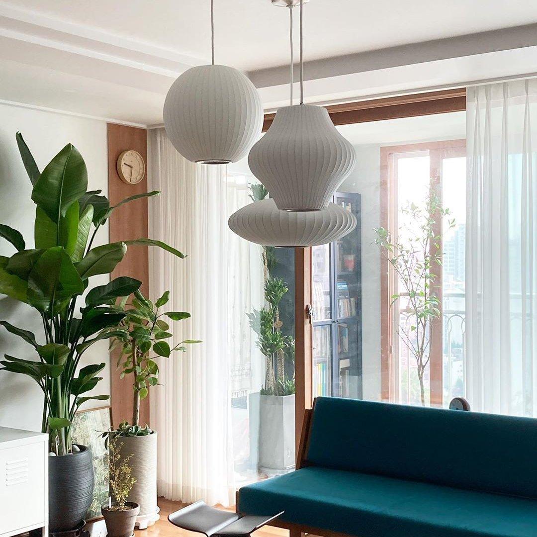 Bubble Mulberry Silk Pendant Lamp - Lamp Outdoor