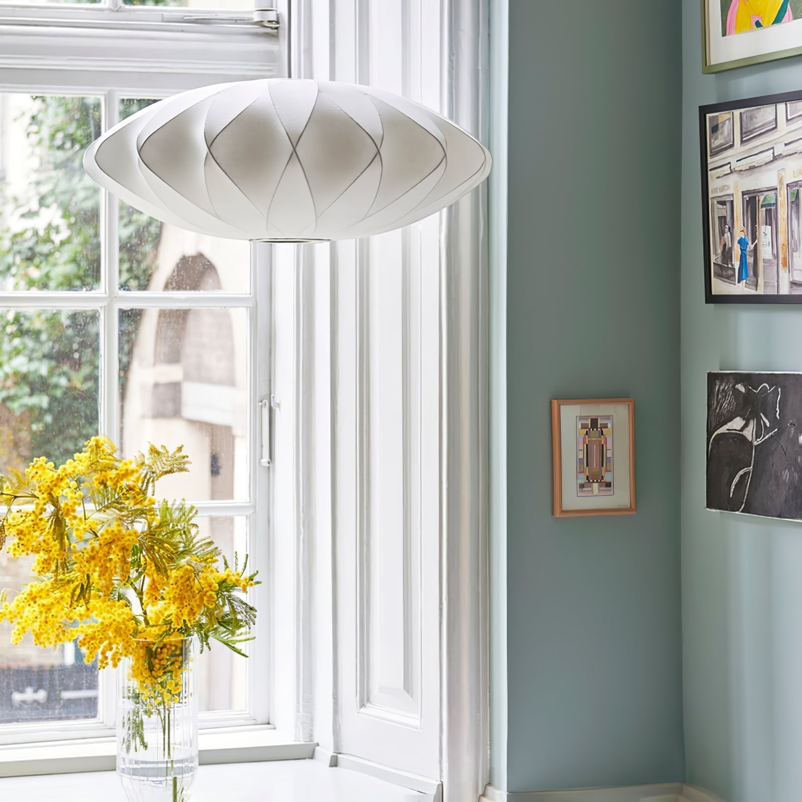 Bubble Mulberry Silk Pendant Lamp - Lamp Outdoor