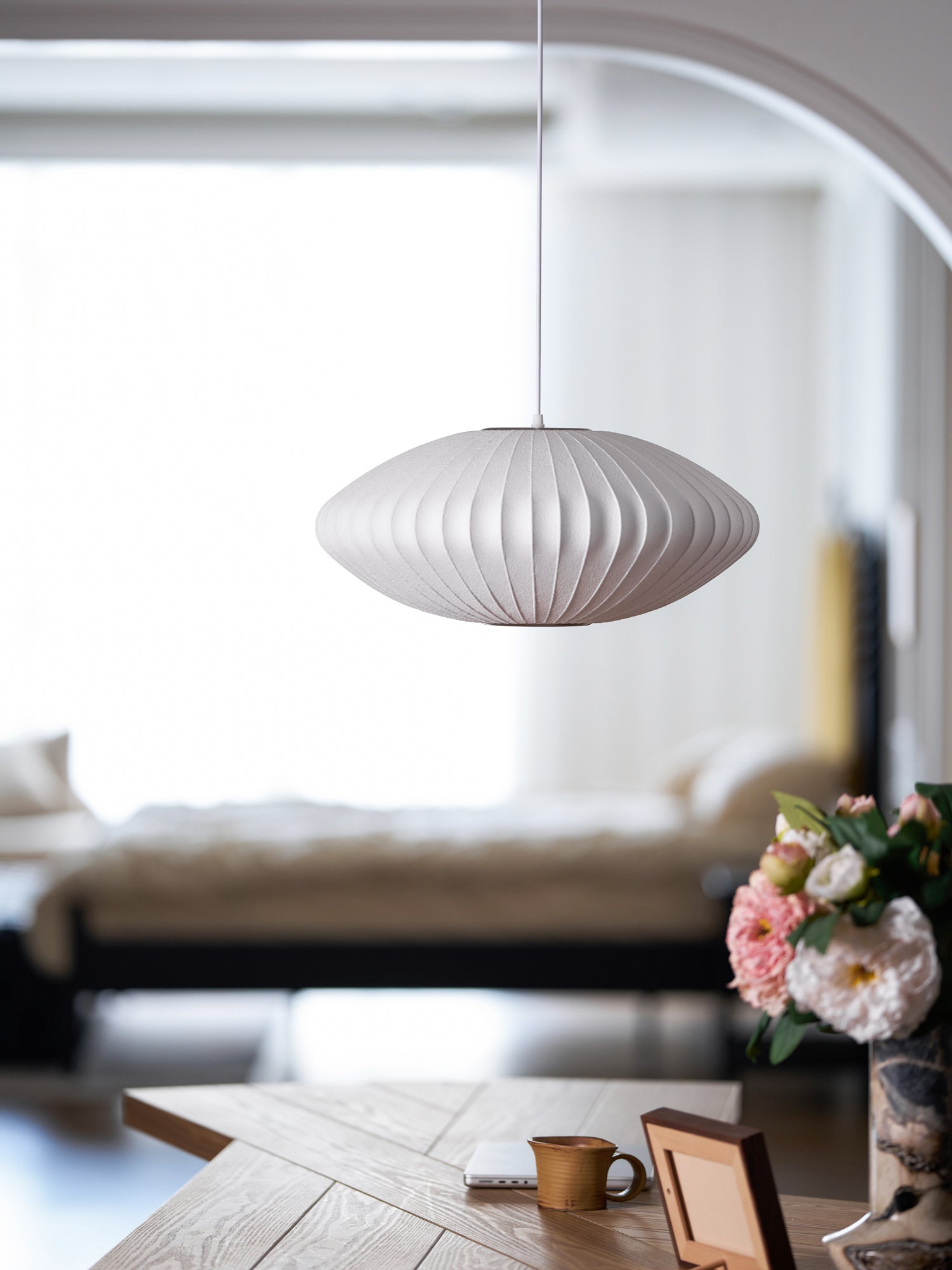 Bubble Mulberry Silk Pendant Lamp - Lamp Outdoor
