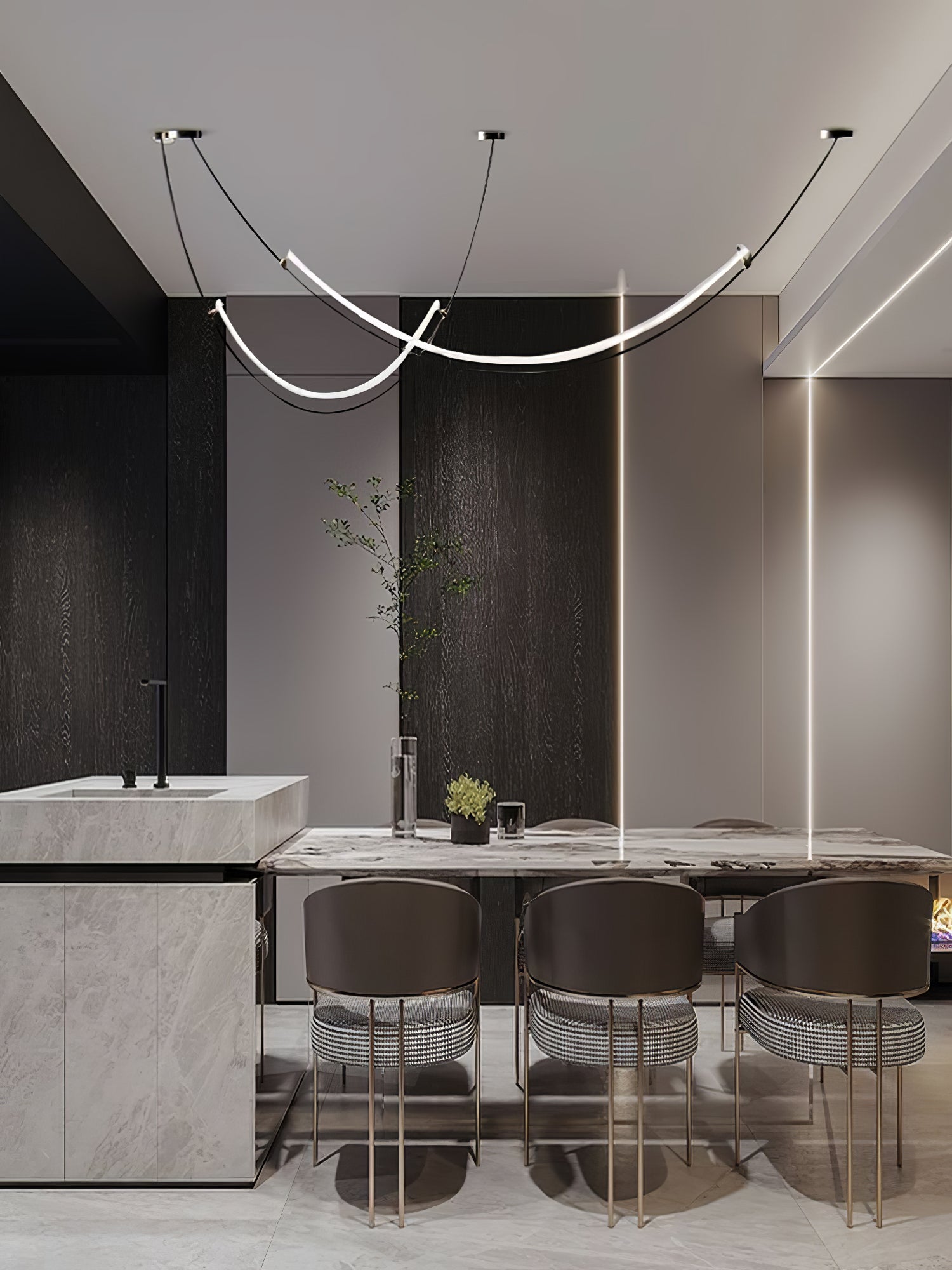 Luxe Modern Acrylic Pendant Lamp - Lamp Outdoor