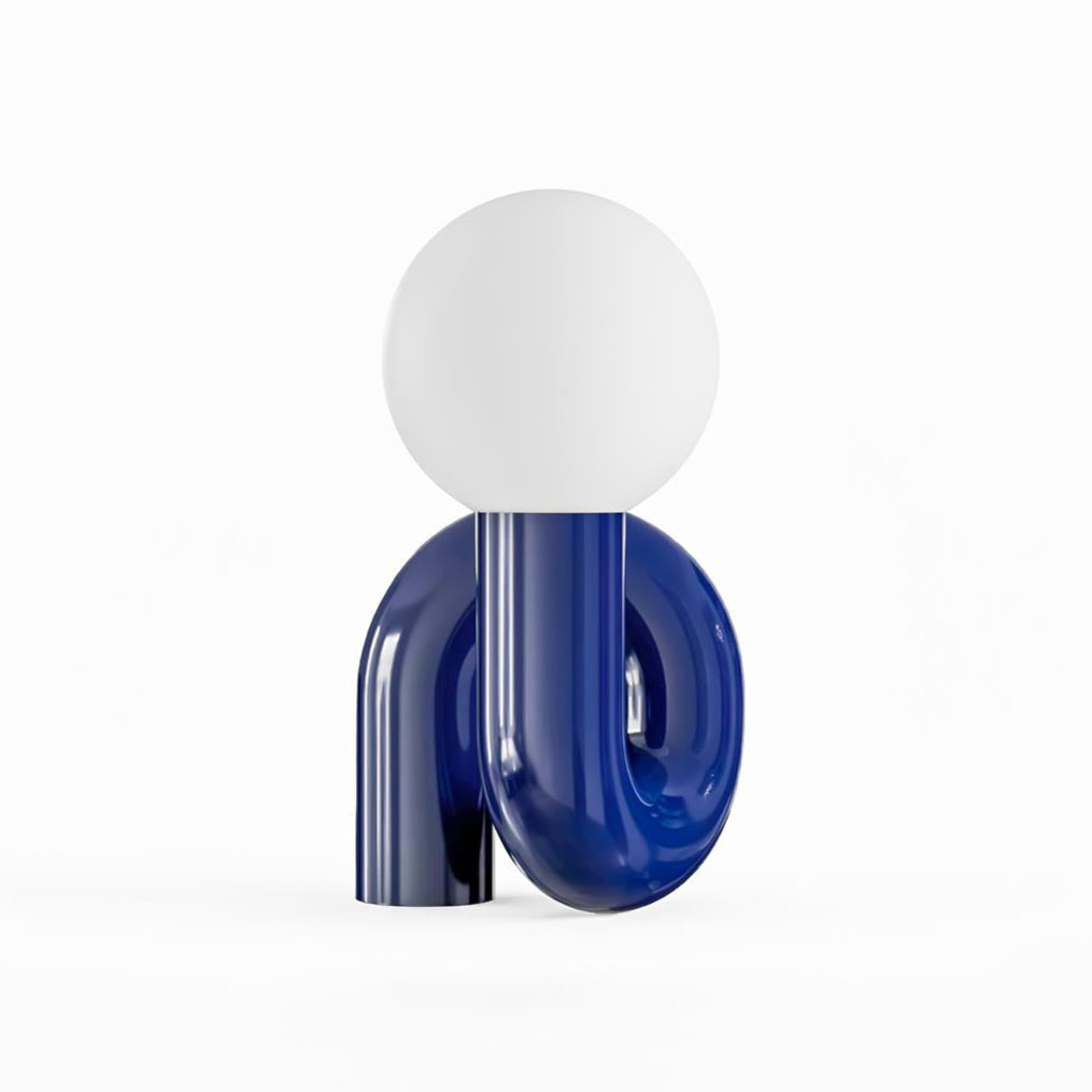 N Modern Glass Table Lamp