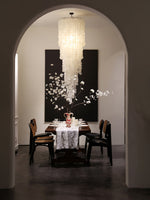 Eloryra Cascading Glass Chandelier - Lamp Outdoor