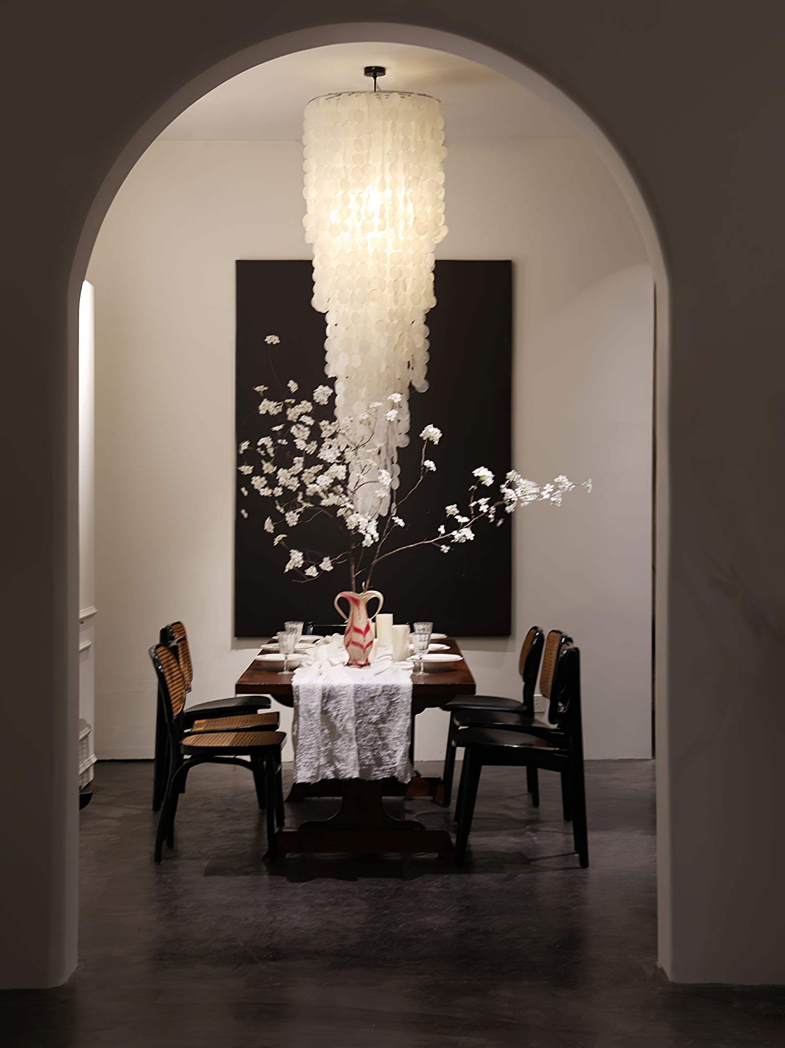 Eloryra Cascading Glass Chandelier - Lamp Outdoor