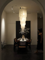 Eloryra Cascading Glass Chandelier - Lamp Outdoor