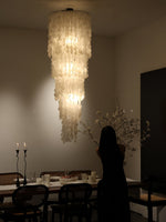 Eloryra Cascading Glass Chandelier - Lamp Outdoor
