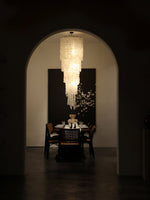 Eloryra Cascading Glass Chandelier - Lamp Outdoor