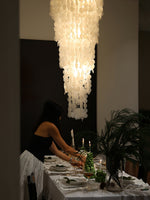 Eloryra Cascading Glass Chandelier - Lamp Outdoor