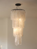 Eloryra Cascading Glass Chandelier - Lamp Outdoor