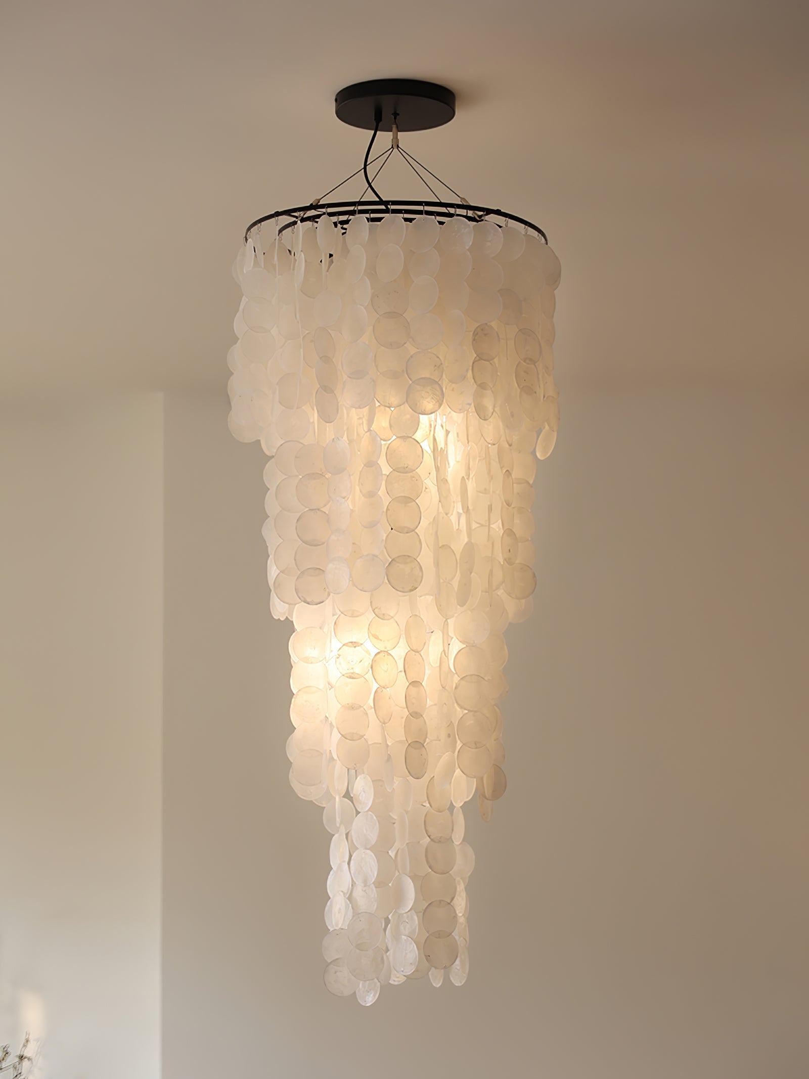 Eloryra Cascading Glass Chandelier - Lamp Outdoor