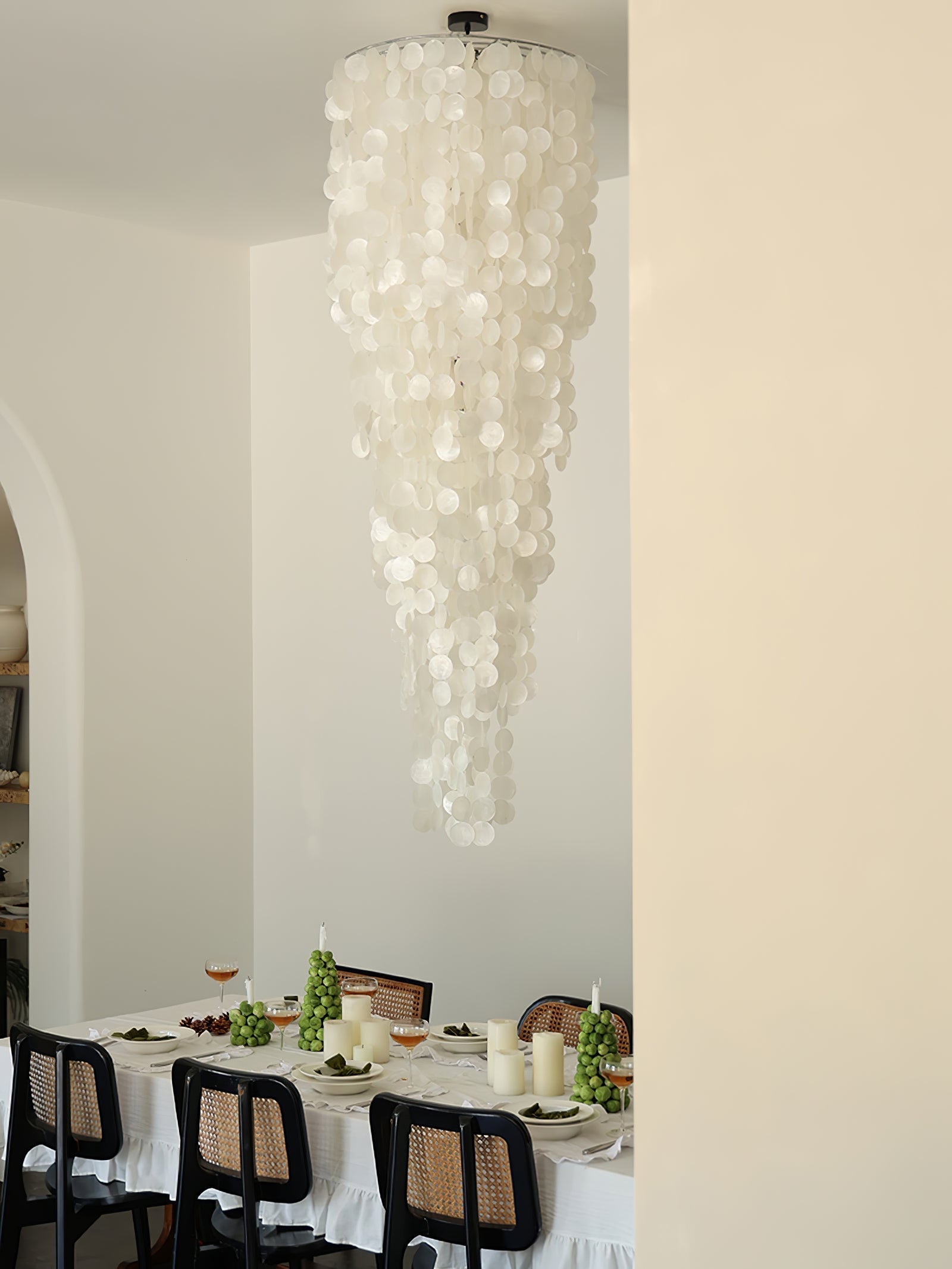 Eloryra Cascading Glass Chandelier - Lamp Outdoor