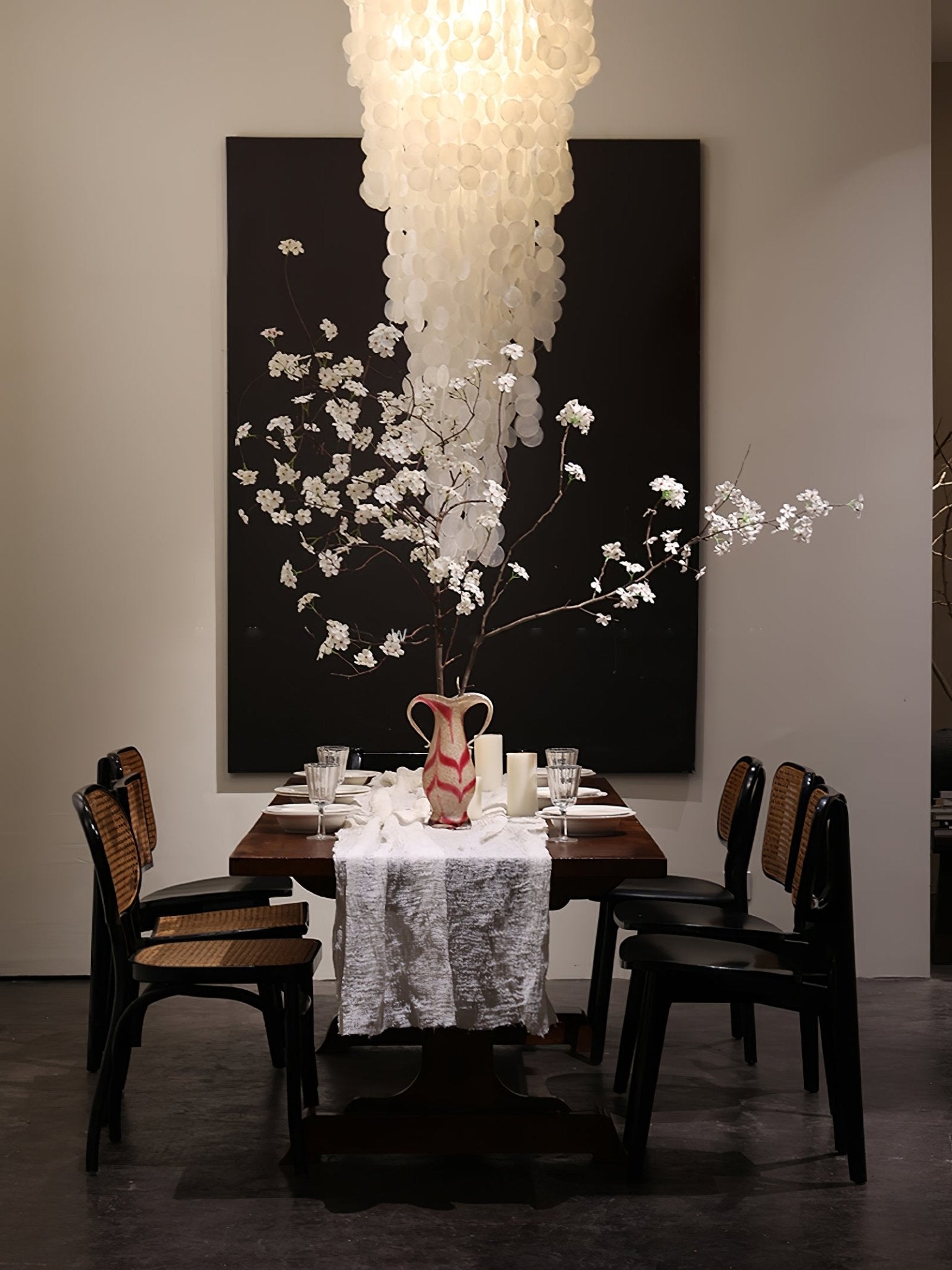 Eloryra Cascading Glass Chandelier - Lamp Outdoor