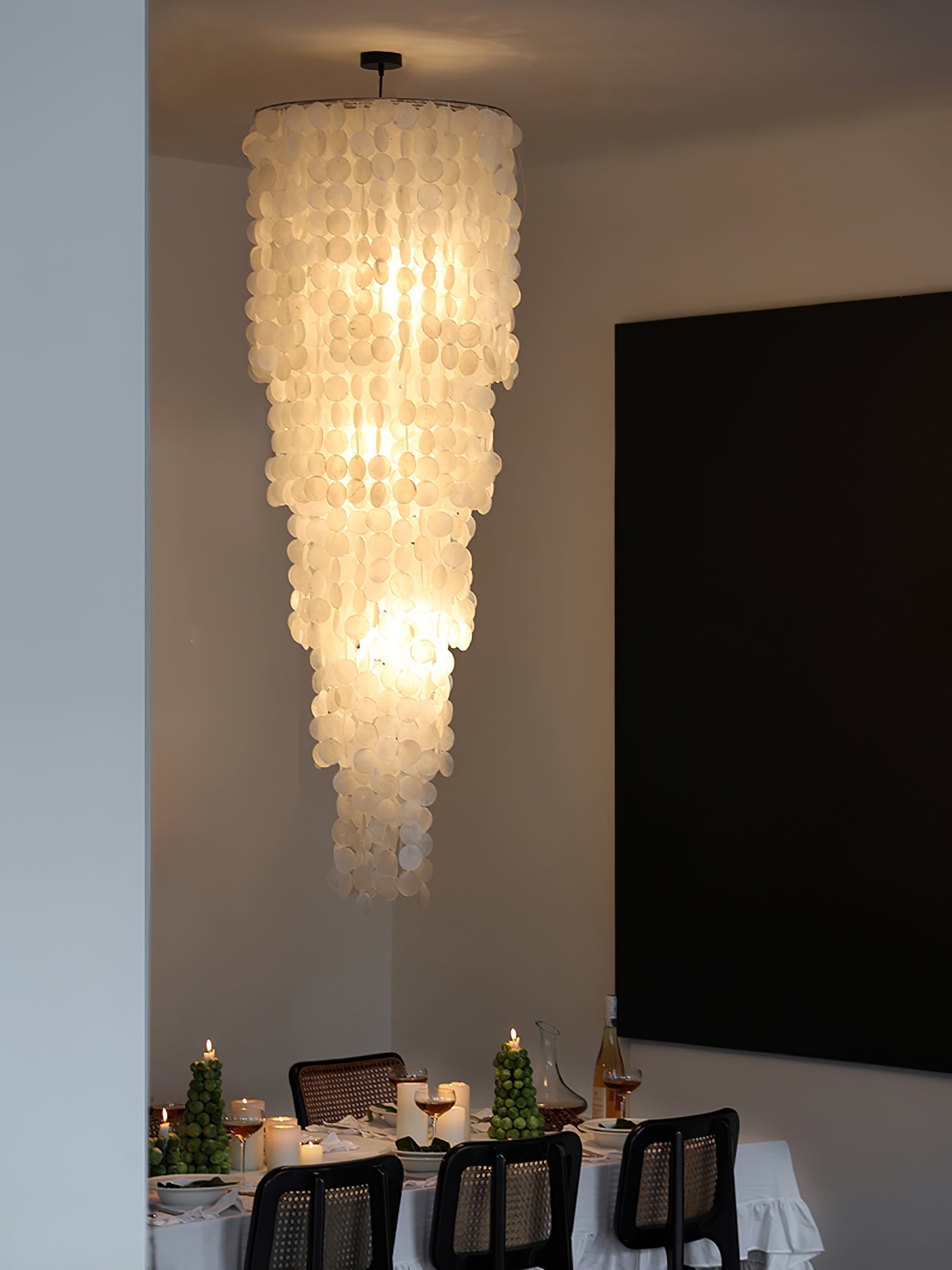Eloryra Cascading Glass Chandelier - Lamp Outdoor