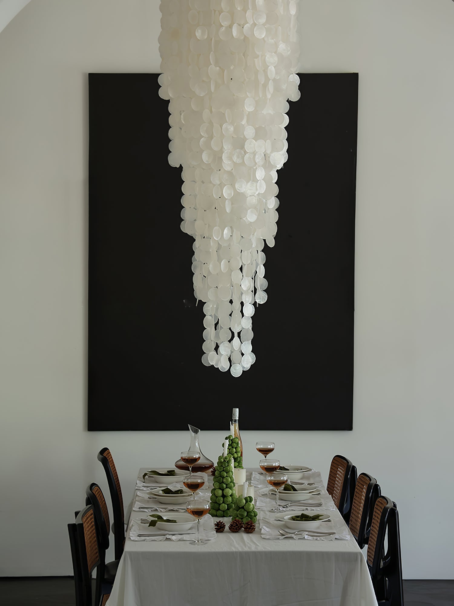 Eloryra Cascading Glass Chandelier - Lamp Outdoor