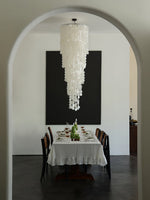 Eloryra Cascading Glass Chandelier - Lamp Outdoor