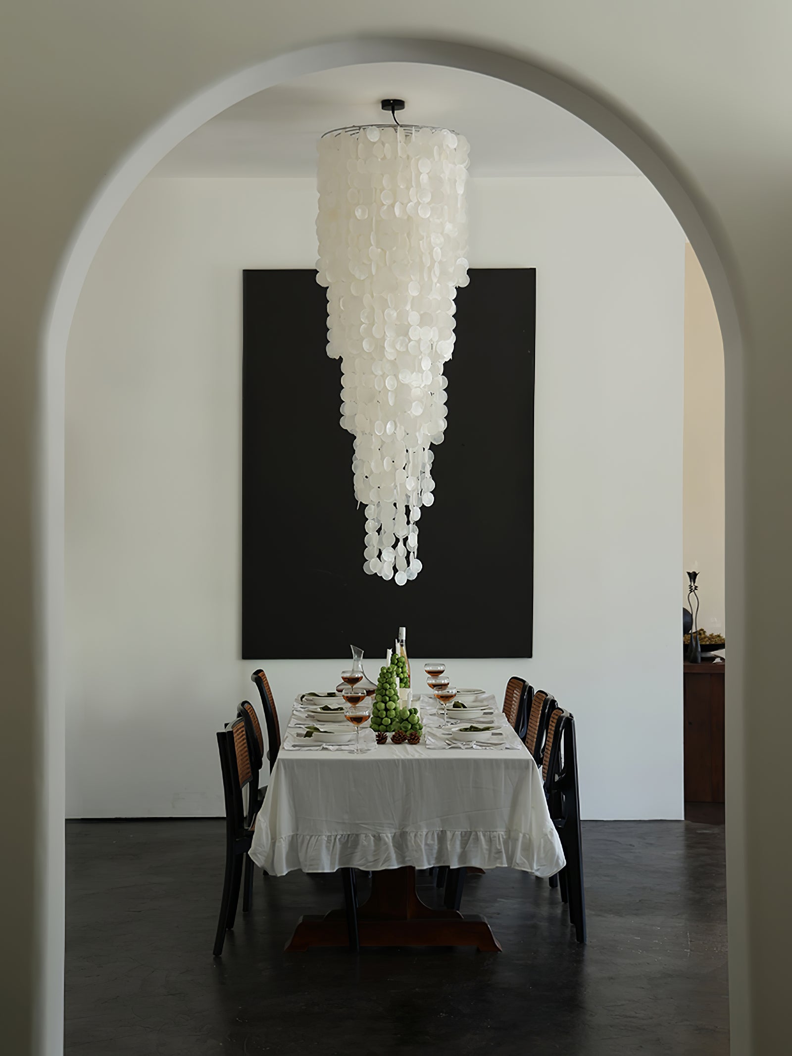 Eloryra Cascading Glass Chandelier - Lamp Outdoor