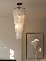 Eloryra Cascading Glass Chandelier - Lamp Outdoor