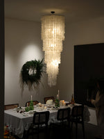 Eloryra Cascading Glass Chandelier - Lamp Outdoor