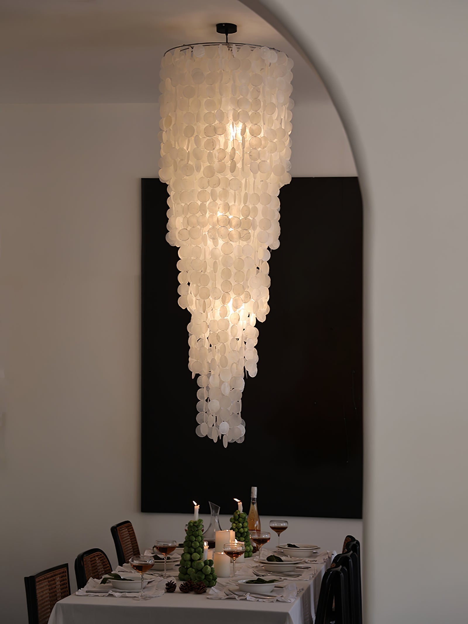 Eloryra Cascading Glass Chandelier - Lamp Outdoor