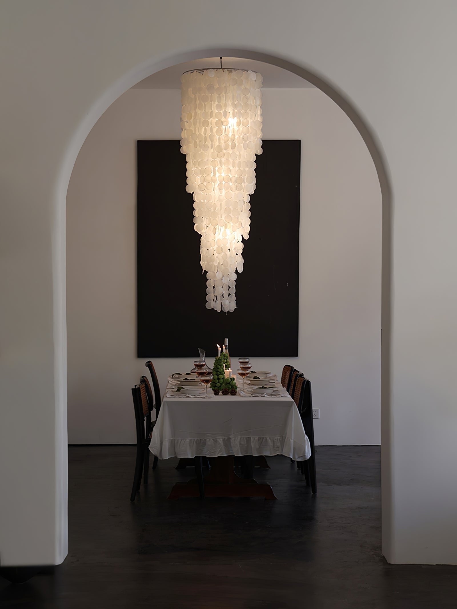 Eloryra Cascading Glass Chandelier - Lamp Outdoor