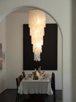 Eloryra Cascading Glass Chandelier - Lamp Outdoor