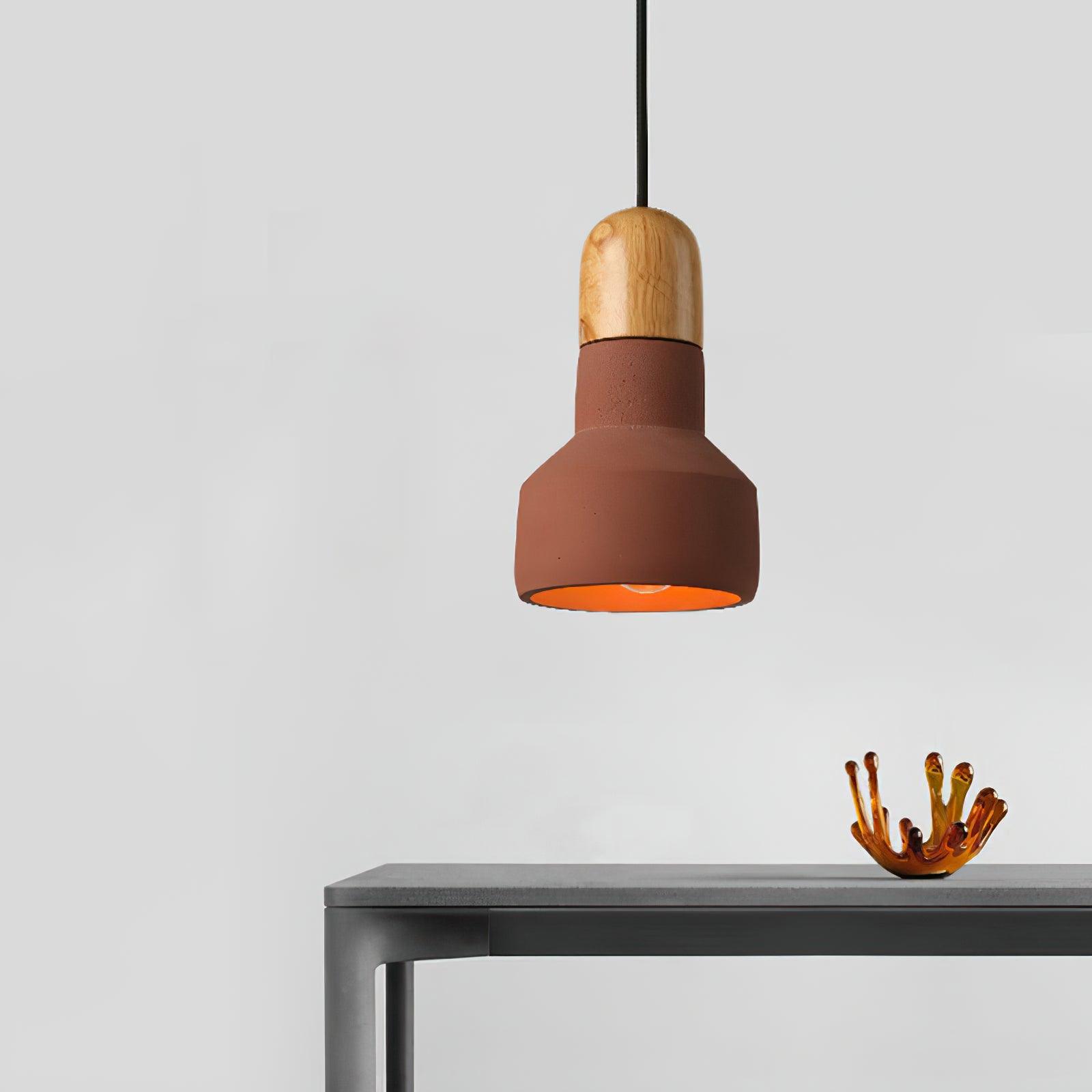 Trio Rustic Wood Pendant Light - Lamp Outdoor