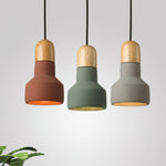 Trio Rustic Wood Pendant Light - Lamp Outdoor