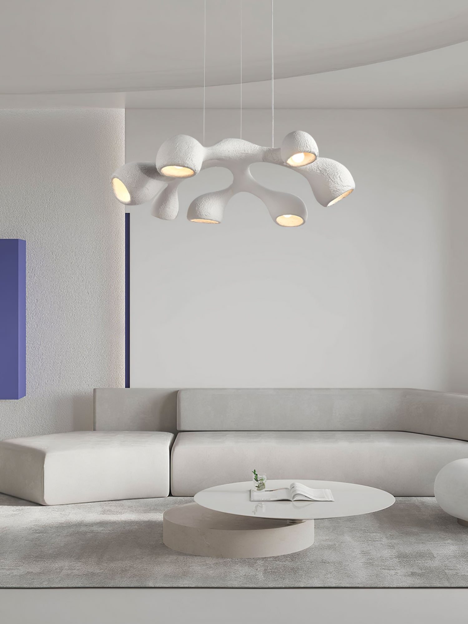 Wave Modern Polystyrene Pendant Light - Lamp Outdoor