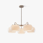 Aurora Chandelier White Glass Persimmon Shape - Lamp Outdoor