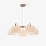 Aurora Chandelier White Glass Persimmon Shape - Lamp Outdoor