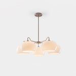 Aurora Chandelier White Glass Persimmon Shape - Lamp Outdoor