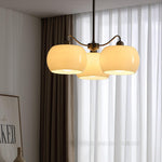 Aurora Chandelier White Glass Persimmon Shape - Lamp Outdoor