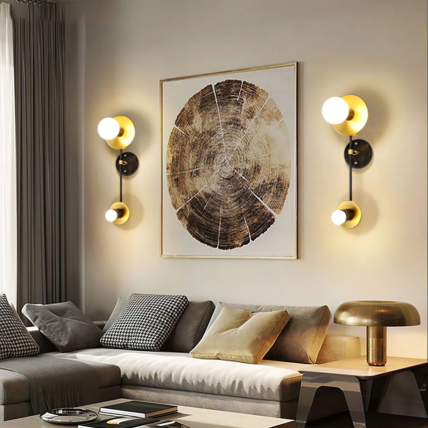Nicole Modern Glass Wall Light
