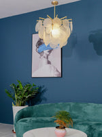 Solara Chandelier Nimbus Glass Droplets - Letslighting