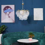Solara Chandelier Nimbus Glass Droplets - Letslighting