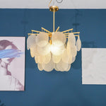 Solara Chandelier Nimbus Glass Droplets - Letslighting